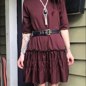 Burgundy Zara dress